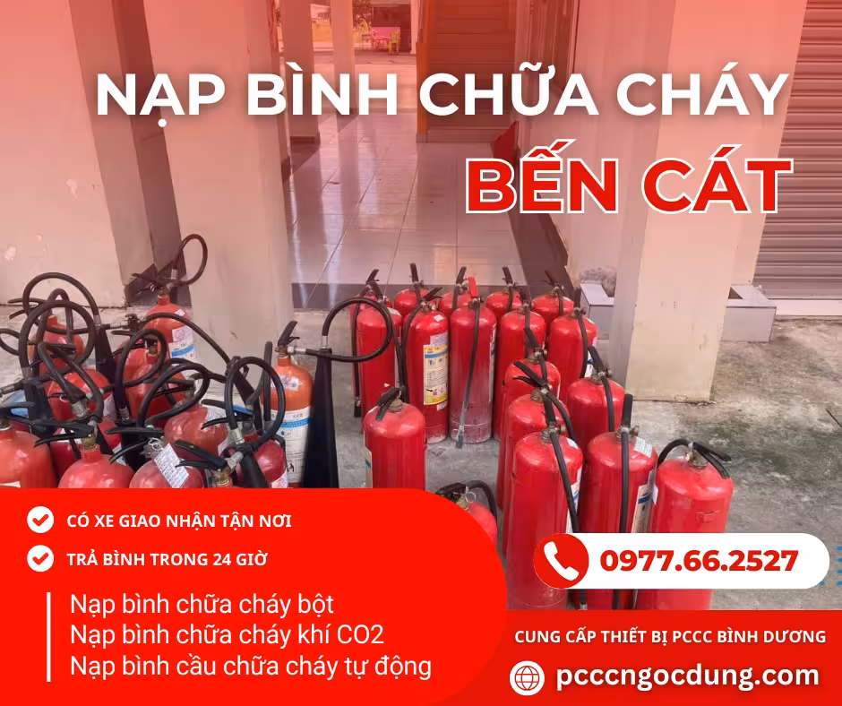 Nạp bình chữa cháy tại Bến Cát