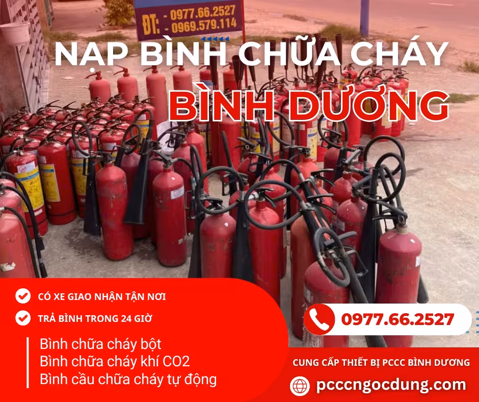 Nạp bình chữa cháy tại Bình Dương