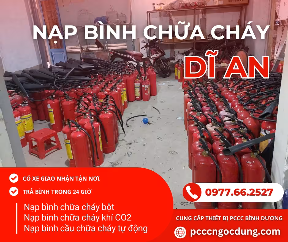 Nạp bình chữa cháy tại Dĩ An