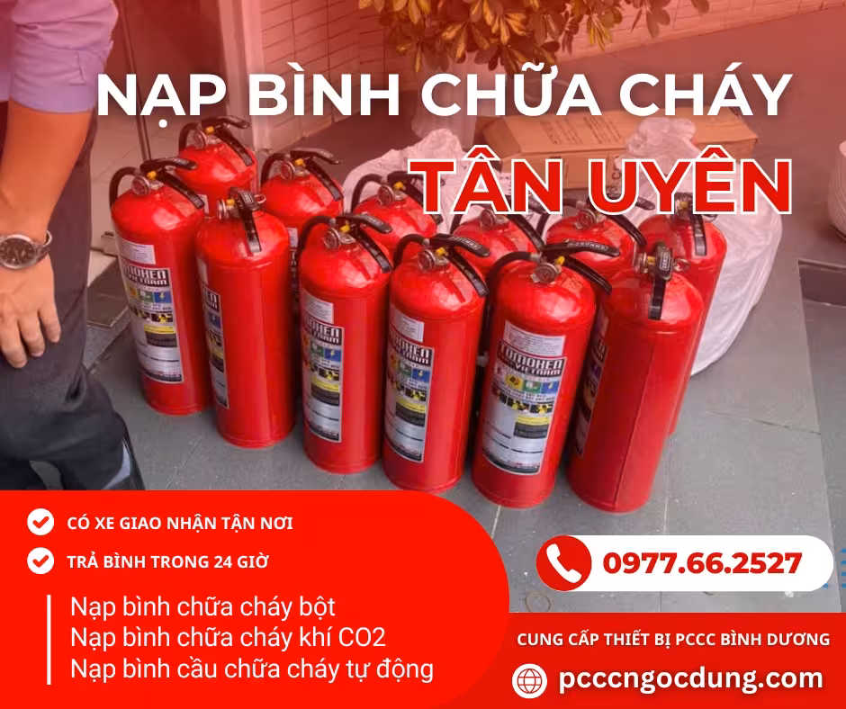 Nạp bình chữa cháy tại Tân Uyên