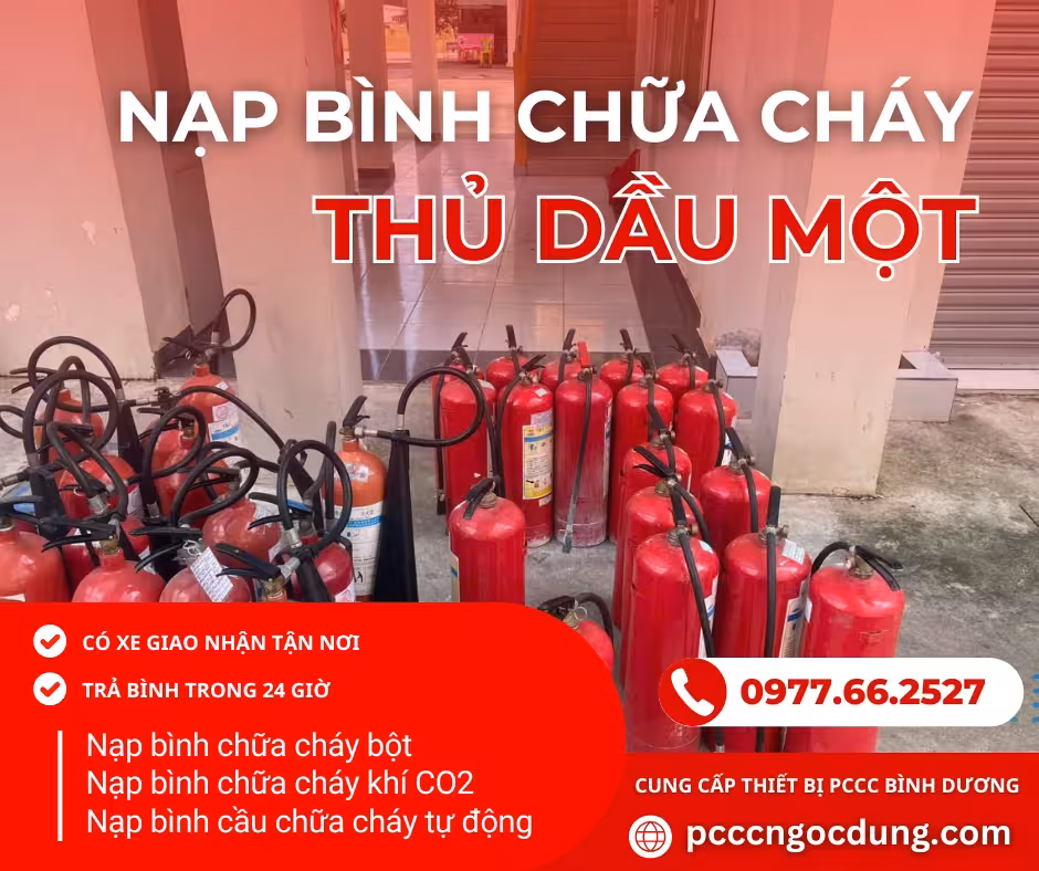 Nạp bình chữa cháy tại Thủ Dầu Một