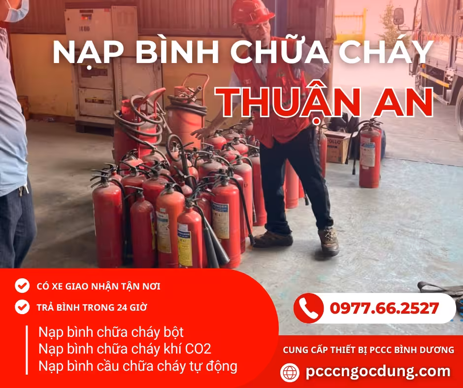 Nạp bình chữa cháy tại Thuận An