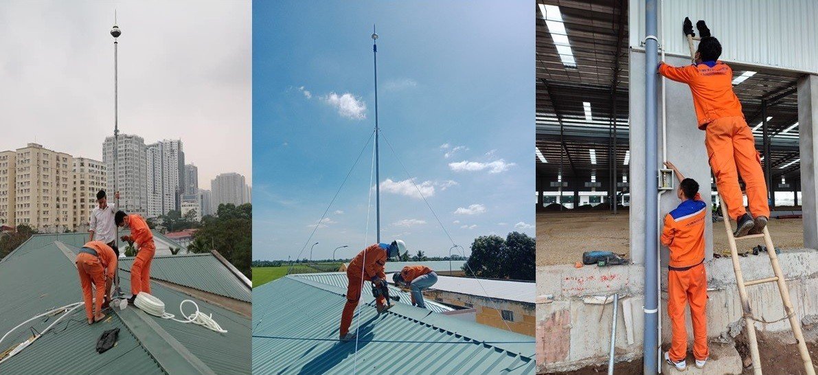 các bước thi công hệ thống chống sét cho nhà ở, nhà máy các bước thi công hệ thống chống sét cho nhà ở, nhà máy